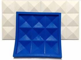 Forma Silicone Gesso Parede 3D - Pirâmide 9 Forma Silicone Gesso Parede 3D - Pirâmide 9