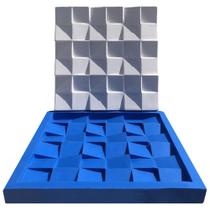 Forma Silicone Gesso Parede 3D - Prisma Forma Silicone Gesso Parede 3D - Prisma