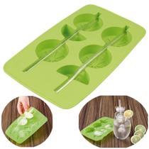Forma Silicone Ice Verde Limao para Gelo, Biscuit, Bombom Mor