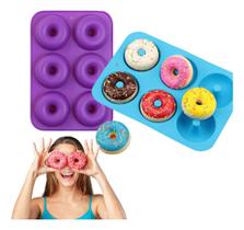 Forma Silicone Para Donuts E Rosquinhas 6 Cavidades Escola - Bruartt