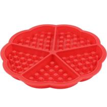 Forma Silicone Para Waffles Coração 5 Cavidades 17,5 Cm