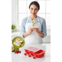 Forma Silicone Picolé Sorvete Delicioso Caseiro Fácil