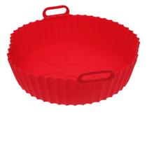 Forma Silicone Redonda 20cm Para Micro-ondas Freezer Air Fryer