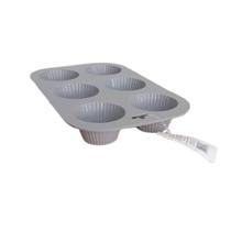 Forma Silicone Retangular Bolo Bolinho Cupcake Escolha a Cor