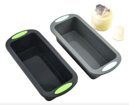Forma Silicone Retangular Torta Forno Pão Bolo Pudim Freezer 1 Und