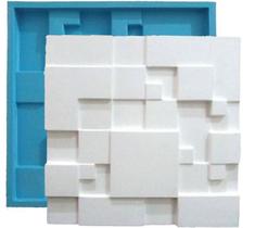 Forma Silicone Revestimento 3D - 01 - Mosaico Liso 39,5x39,5