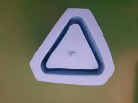 Forma Silicone Sabonete Resina 150 - Vaso Triangular mod2