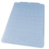 Forma Simples BWB SP 380 Números 10 Unidades Molde Para Chocolate Números Cód3549