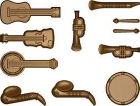 Forma Simples Para Chocolate Instrumentos Musicais BWB COD: 1162 Forma Simples Para Chocolate Instrumentos Musicais BWB COD: 1162