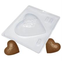 Forma Simples Para Chocolate - Páscoa - 246 - Coração Super Mãe - BWB Forma Simples Para Chocolate - Páscoa - 246 - Coração Super Mãe - BWB