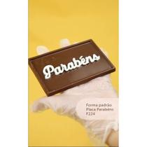 Forma Simples Para Chocolate Placa Parabéns COD:224 Crystal Forming Forma Simples Para Chocolate Placa Parabéns COD:224 Crystal Forming