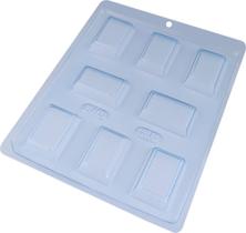 Forma Simples para chocolate Tablete Evelin Bwb 38 Forma Simples para chocolate Tablete Evelin Bwb 38