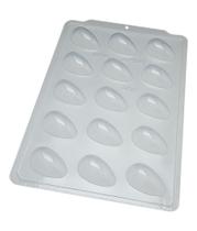 Forma Simples Semiprofissional para Chocolate BWB Ovo Liso 50g (3623)