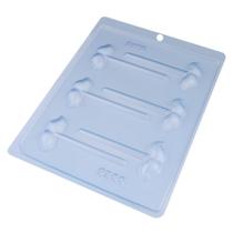 Forma Simples Tradicional Pirulito Bigode 1 Bwb Kit Com 10 Unidades