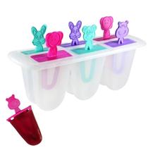 Forma Sorvete Picolé Infantil Divertida Bichinho Cor Sortida Para Criança Bebê Congelar Leite Frutas