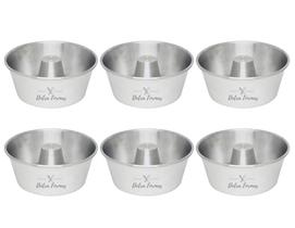 Forma Suíça Pudim Bolo 15x12x6 cm Altura Redonda Kit 6 Peças