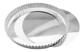 Forma Torta Crespa Fundo Falso 20x2,6cm Alumínio Caparroz