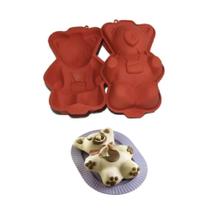 Forma Ursinho Decorativa Bolo Gourmet Silicone Silikomart
