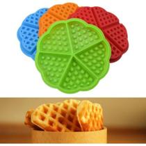 Forma Waffles Coração Panqueca Omelete de Silicone