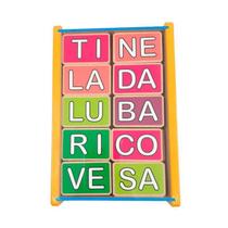 Jogo Formando Palavras Educativo Alfabetização Mdf Criança - Pais e Filhos  - Jogos Educativos - Magazine Luiza