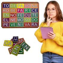 Formando Palavras Jogo Educativo Pedagógico em MDF