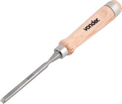 Formão goivado 08mm aço carbono cabo madeira - Vonder