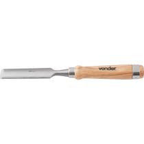 Formão goivado 26mm aço carbono cabo madeira - Vonder