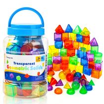 Formas 3D de jogos de portas de brinquedo para ensinar com 60 peças para crianças