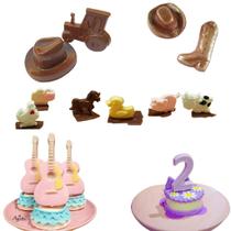 Formas Acetato Fazendinha Agro Sertanejo Caipira Bota Chapéu