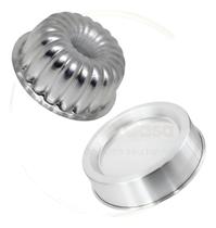 Formas Alum. Premium Bolo, Pudim, Suíça 2(20x8cm)+ Piscina G Formas Alum. Premium Bolo, Pudim, Suíça 2(20x8cm)+ Piscina G