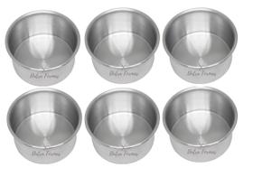 Formas Bento Cake Fundo Fixo Naked Cake 8 x 5 cm Kit 6 Peças