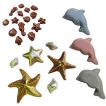 Formas de Acetato Golfinho Conchas Estrela do Mar