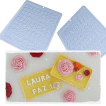 Formas de Acetato Mini Alfabeto Letras Números 1,5cm