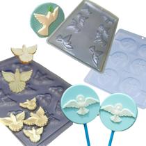 Formas de Acetato Pirulito E Apliques Pomba Batizado