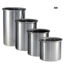 Formas de Alumínio Cilíndrico 4 peças para Velas Artesanais KIT:N09 Formas de Alumínio Cilíndrico 4 peças para Velas Artesanais KIT:N09