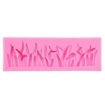 Formas de bolo moldam novo molde de silicone em forma de grama bolo em forma de grama decora o molde 1pc