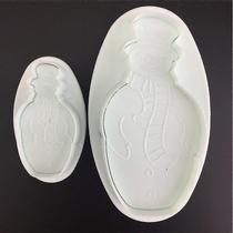Formas de bolo moldam o novo molde de gesso aromático estilo boneco de neve de natal 4sets