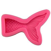 Formas de bolo moldes pequenas caudas de sereia fazem moldes de gesso de aromaterapia bolo de cauda de sereia decora o molde 1pc