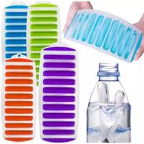 Formas de Gelo 10 Cavidades de Silicone Palito Flexível Gelos Para Garrafas Formas de Gelo 10 Cavidades de Silicone Palito Flexível Gelos Para Garrafas