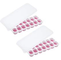 Formas De Gelo Cubo Com Tampa Rígida E Fundo Silicone