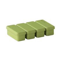 Formas De Gelo De Silicone Com 4 Compartimentos E Tampa, Molde Para Picolé, Recipiente Para