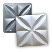 Formas De Gesso 3d/cimento Abs 1,5mm Resistente Petala 30x30