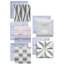 Formas De Gesso 3D Cimento Molde Plástico Abs Placa Parede - Formas Gesso 3D