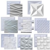 Formas De Gesso 3D Cimento Molde Plástico Abs Placa Parede