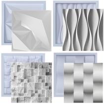 Formas De Gesso 3D Cimento Molde Plástico Abs Placa Parede - Formas Gesso 3D