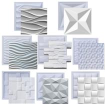 Formas De Gesso 3D Cimento Molde Plástico Abs Placa Parede