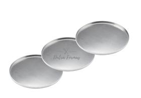 Formas De Pizza 40 cm Diâmetro Alumínio Kit 3 Peças