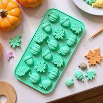 Formas De Silicone Antiaderentes De 18 Cavidades Para Doces De Outono, Mini, Fácil De Desenformar, Formas De Silicone Antiaderentes De 18 Cavidades Para Doces De Outono, Mini, Fácil De Desenformar,