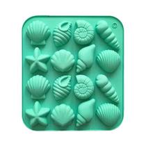 Formas De Silicone Com Tema Oceânico Em Formato De Conchas E Praia Para Bolo, Doces, Fondant,