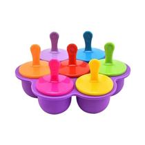 Formas De Silicone DIY Para Picolés Infantis, Recipientes Para Armazenamento De Alimentos Para